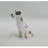 Royal Copenhagen porcelain dog figure, model number 203, 12cm high