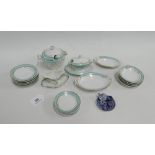 19th century miniature porcelain table wares, together with a small lustre teaset (a lot)