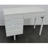 White painted retro desk, 78 x 100