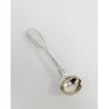 George IV silver fiddle and thread pattern mustard spoon, London 1828 11cm long