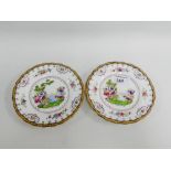 Two Spode Copeland porcelain 'Chelsea' patterned saucer plates, 15cm diameter, (2)