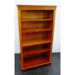 Yewwood open bookcase, 152 x 81cm