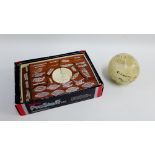 Match Willow cricket ball, together with a set of trade mark stamps, (a lot)