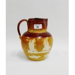 Doulton stoneware Queen Victoria Golden Jubilee jug, impressed marks and registration number
