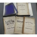 Small collection of early 20th century sheet music to include "The Malborough Music Book" and "