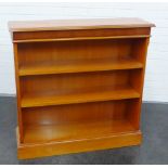 Yewwood bookcase, 93 x 95cm