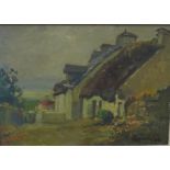 20th Century French School "Morbihan" Oil-on-Board, signed indistinctly, 31 x 24cm