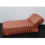 An upholstered day bed, 70 x 195cm