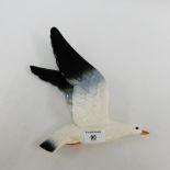 Beswick gull wall plaque with printed backstamps, 20 x 26cm