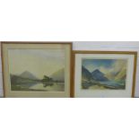 Companion pair of W.Heaton Cooper, coloured prints, in glazed frames, largest 37 x 46cm, (2)