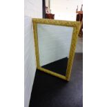 Giltwood wall mirror, 89 x 63cm