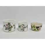 Two Portmeirion botanical planters, together with another, (3)