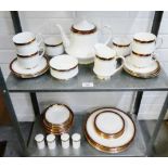Royal Doulton bone china 'Holyrood' patterned table wares to include dinner plates, side plates,