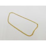 9 carat gold curb link necklace