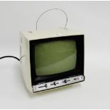 Vintage Sanyo Solid Stage portable TV, 25cm high