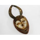 Kota / Kwele mask, with painted face, 44cm long