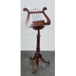 Mahogany music stand, 116cm