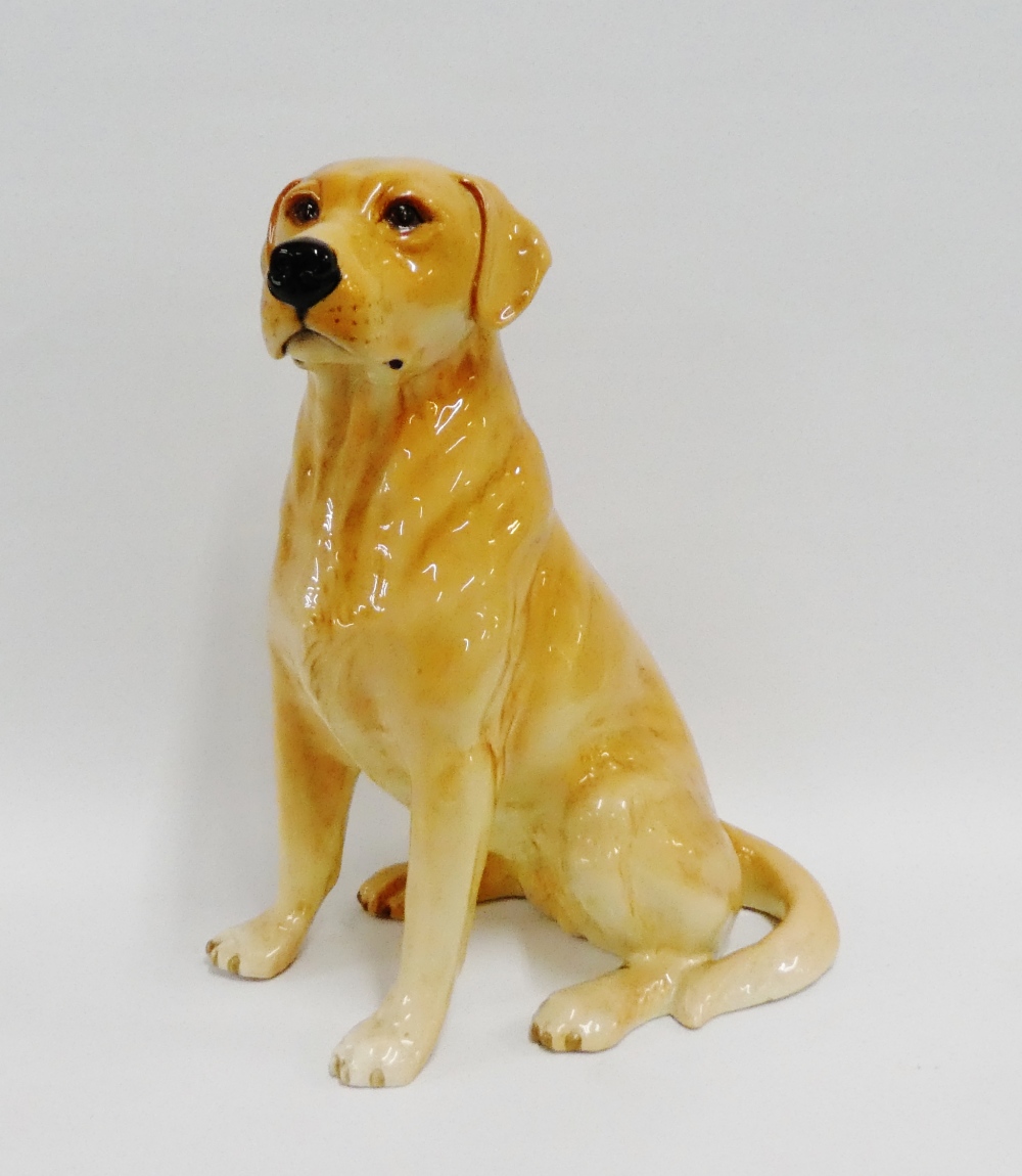 Beswick model of a seated dog, with impressed number 2314, 34cm high