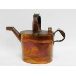 Edwardian copper watering can, 31cm high