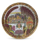 A Soviet porcelain cabinet plate " The Progress of Spring"Lomonosov State Porcelain Factory,