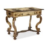 An Italian Rococo style chinoiserie painted table possibly Naples, mid 18th century elements