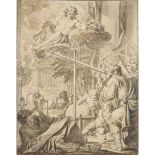 ATTRIBUTED TO CHARLES DOMINIQUE JOSEPH EISEN (FRENCH 1720-1778) ALLEGORY OF ASTROLOGY Pen and