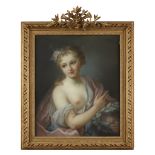 AFTER ROSALBA CARRIERA (ITALIAN 1675-1757) "NYMPHE DE LA SUITE D'APOLLON" Pastel on paper Sheet size