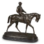 PIERRE-JULES MÊNE (FRENCH 1810-1879) "VAINQUEUR DU DERBY" 1863. Signed 'P.J. Mêne' at base, bronze