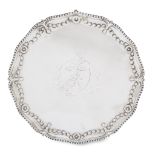 A George III sterling silver small footed salver Richard Riggs, London, 1773 Of shaped form with