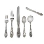 An American sterling silver eight-piece flatware service for eighteen Towle Silversmiths,