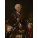 ATTRIBUTED TO ANDRÉS GINÉS DE AGUIRRE (SPANISH 1727-1814) PORTRAIT OF KING CARLOS III OF SPAIN Oil