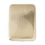 An Art Deco 14-karat gold cigarette case likely American, marked 14k, circa 1930 Reeded