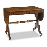 A late Regency/William IV brass-inlaid rosewood sofa table second quarter 19th century The