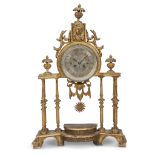A Charles X carved giltwood portico clockHonoré Pons, Paris, second quarter 19th century The