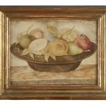 A pair of Italian still lives of fruit on vellumin the manner of Giovanna Garzoni, possibly late