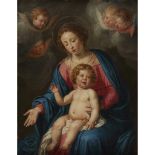 PETER VAN LINT (FLEMISH 1609-1690) VIRGIN AND CHILD Oil on copper 18 1/2 x 14 1/4 in. (47 x 36.