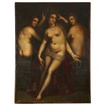 ITALIAN SCHOOL (17TH CENTURY) THE THREE GRACES Oil on canvas 59 1/2 x 44 in. (151.1 x 111.8cm)
