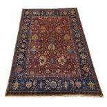 An Indian carpet 20th century 13 ft. 1/2 in. x 8 ft. 1 in.