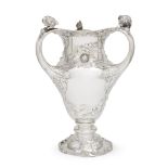 An American sterling silver Art Nouveau three-handled vase Reed & Barton, Taunton, MA, circa 1890