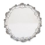 A George III sterling silver footed tray David Smith & Robert Sharp, London, 1786-87 Marked to