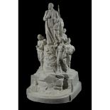 An Important Soviet porcelain group "Monumental Composition In Honour of Stalin's 70th Birthday"