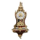 A Louis XV ormolu-mounted and later tortoiseshell-veneered bracket clock François Goyer (maître