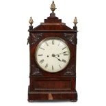 A Regency gilt-brass mounted mahogany bracket clock indistinctly signed A. Bartlett (?), circa