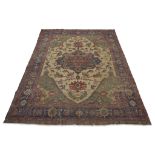 A Heriz carpet mid to late 19th century 9 ft. 10 in. x 7 ft. 10 in.