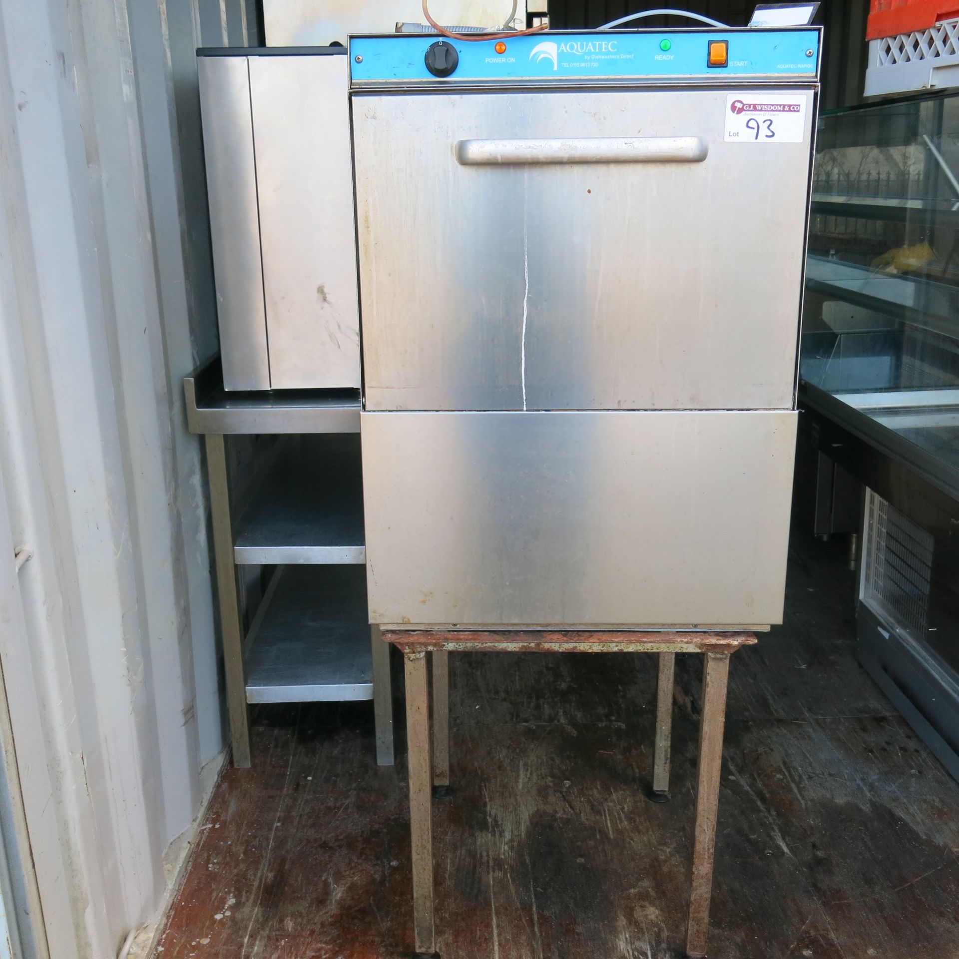Aquatec Rapide Stainless Steel Front Load Dishwasher, Model Aquatec 30BBTDDUK with 5 Trays. Size ( - Image 7 of 7