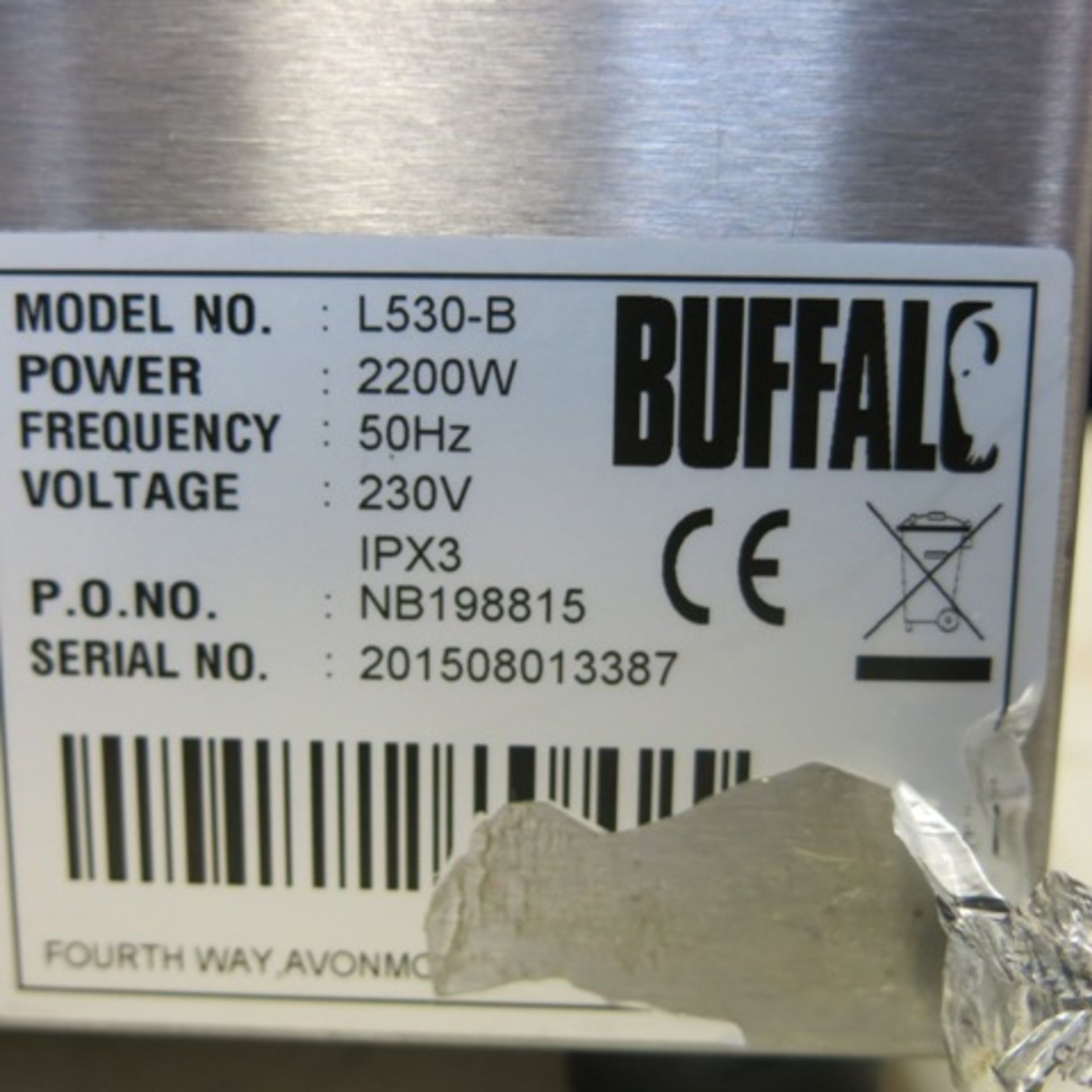 Buffalo Panini Grill, Model L530-B - Bild 4 aus 4