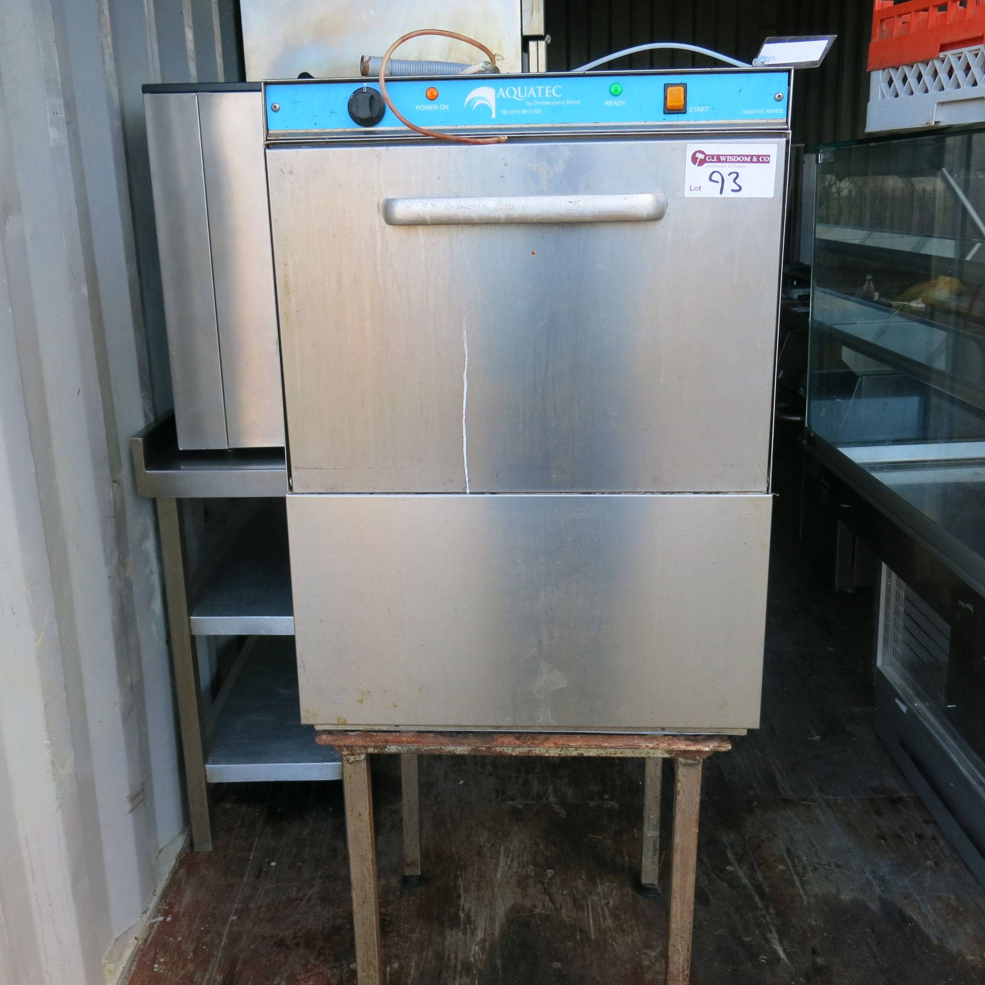 Aquatec Rapide Stainless Steel Front Load Dishwasher, Model Aquatec 30BBTDDUK with 5 Trays. Size (