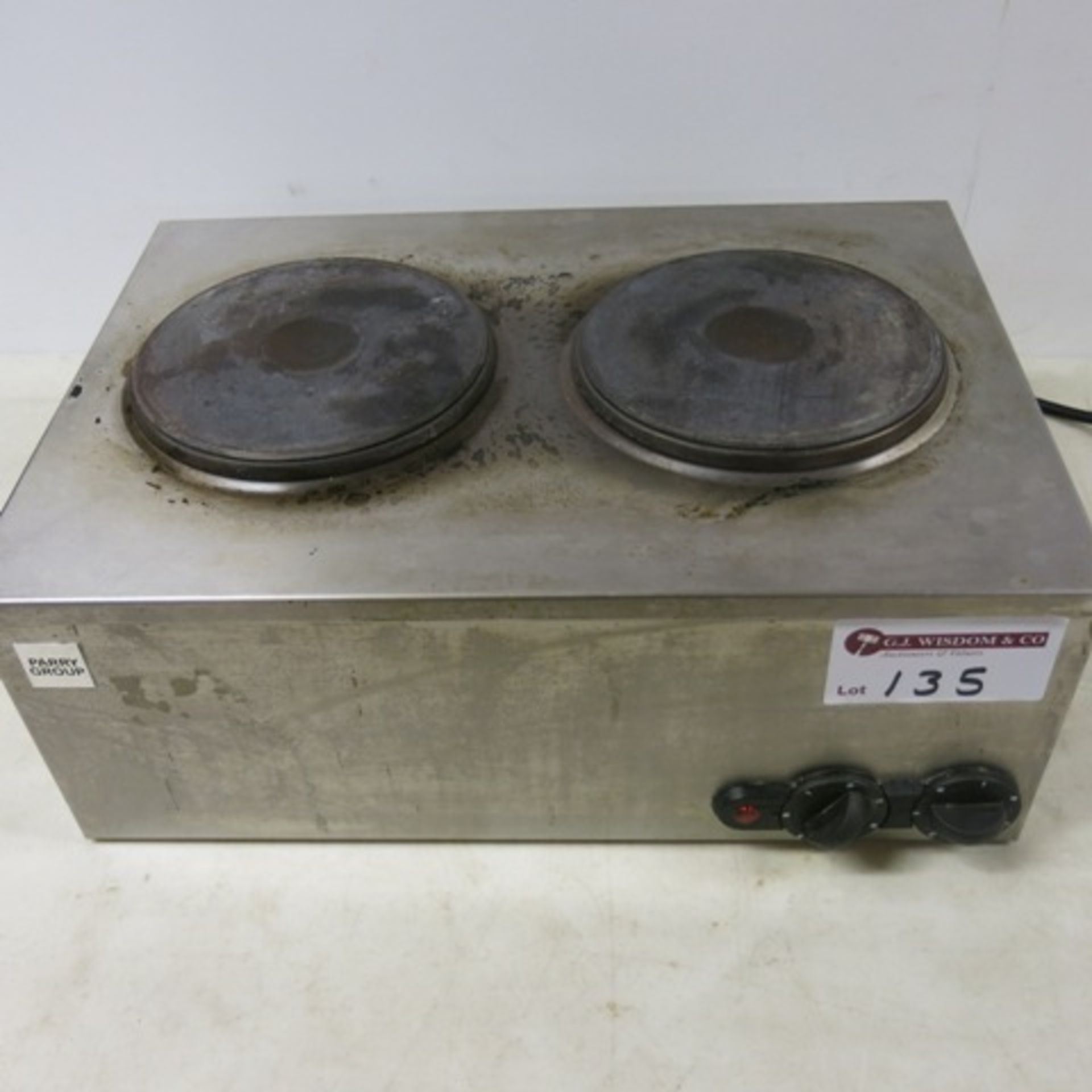 Parry Twin Electric Hob Unit, Model CHU2, A/F For Spares or Repair