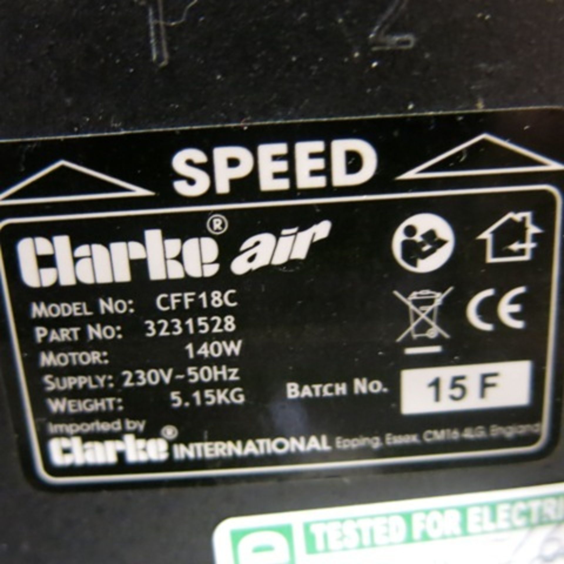 Clarke Air CFF18C Floor Standing High Velocity 18" Chrome Fan - Image 2 of 2