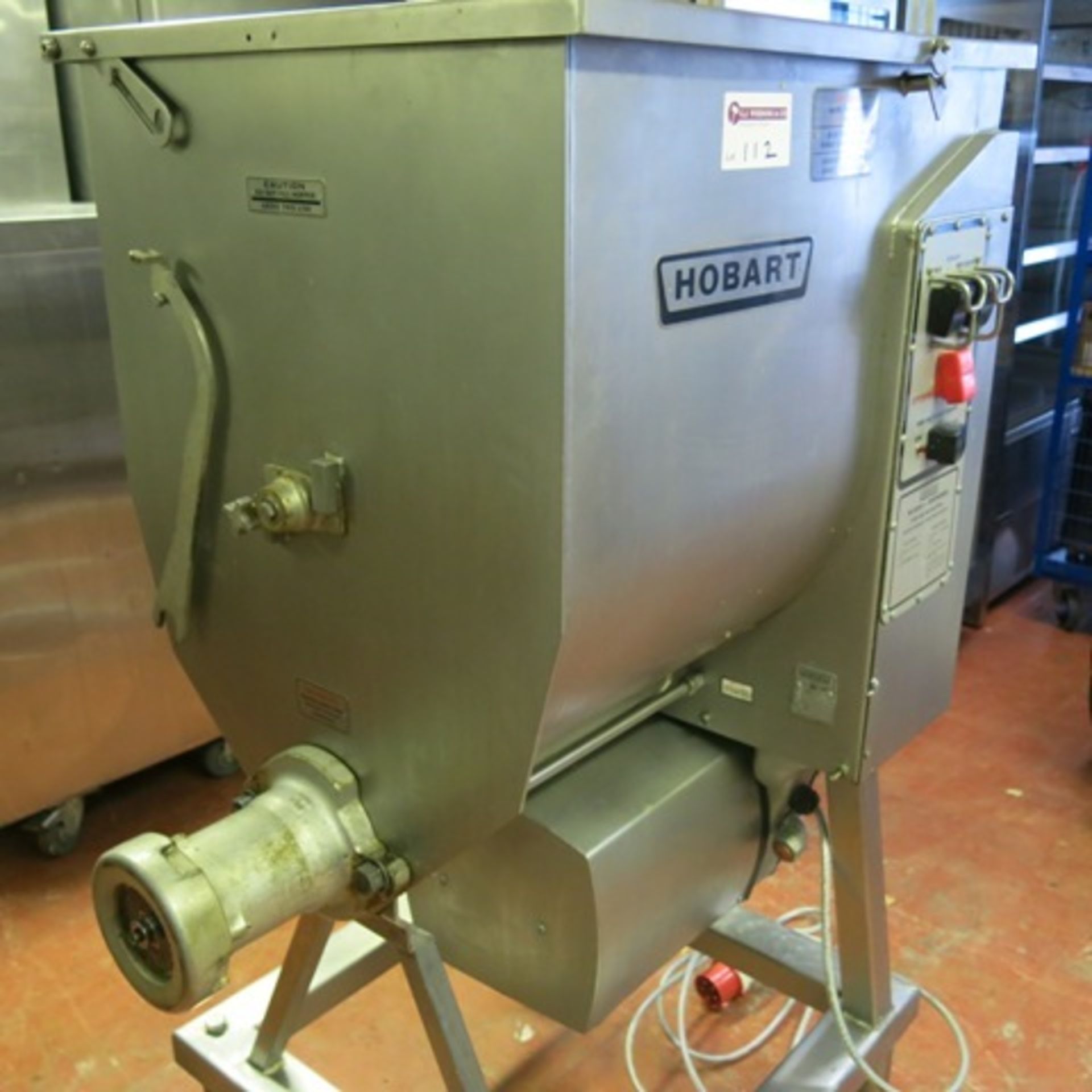Hobart 4346 Commercial Mixer/Grinder on Frame & Castors, 3 Phase. Model 4346, S/N 27-028-654. With - Image 6 of 7